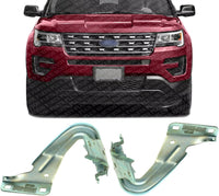 Set of 2 Front Hood Hinge Steel Right Passenger & Left Driver Side Direct Replacement Compatible with 2011-2019 Ford Explorer / 2013-2019 Police Interceptor FO1236155 FO1236154
