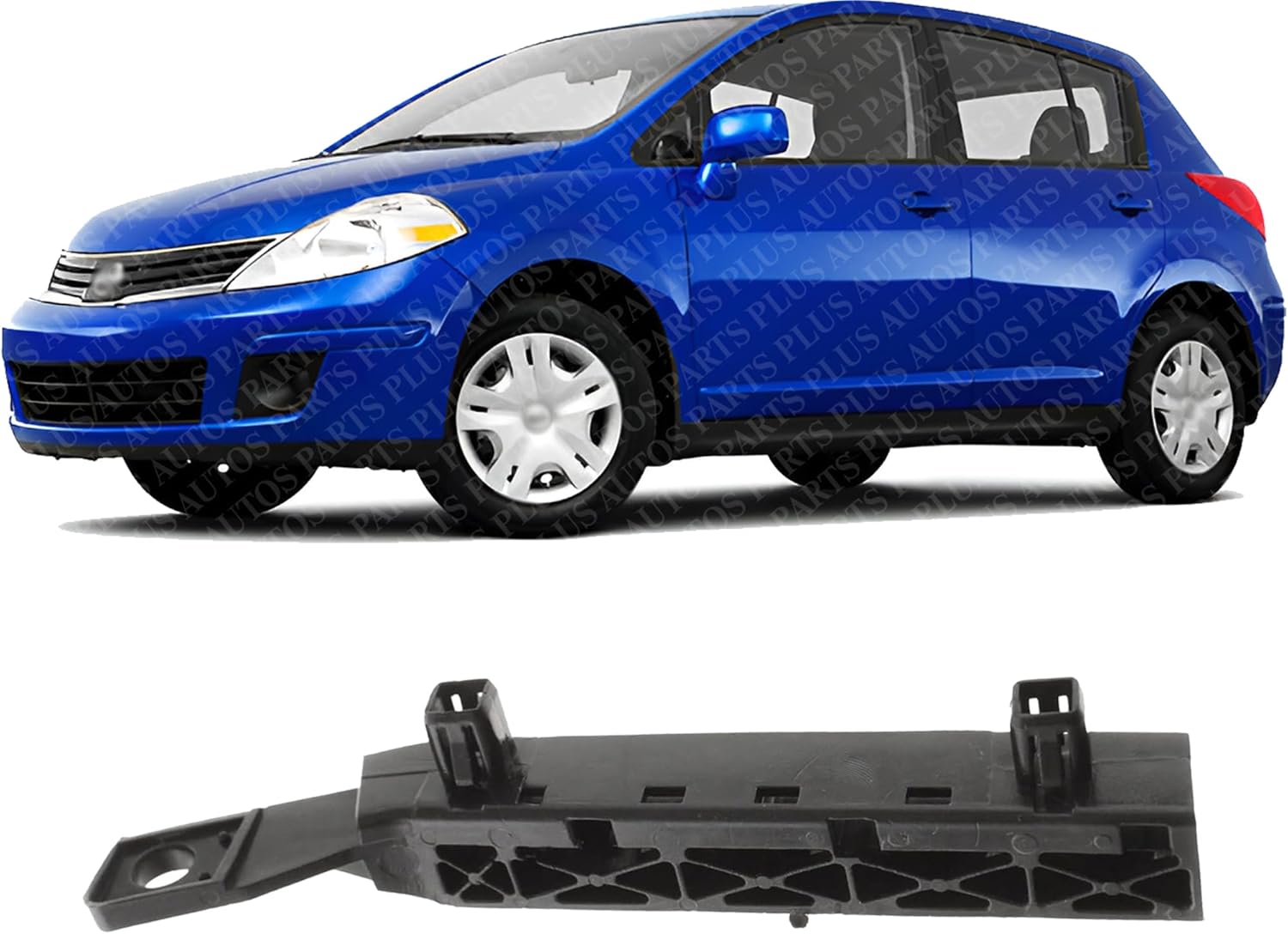 Front Bumper Support Bracket Left Driver Side Direct Replacement Compatible With 2007-2012 Nissan Versa NI1062100 62225EM30A