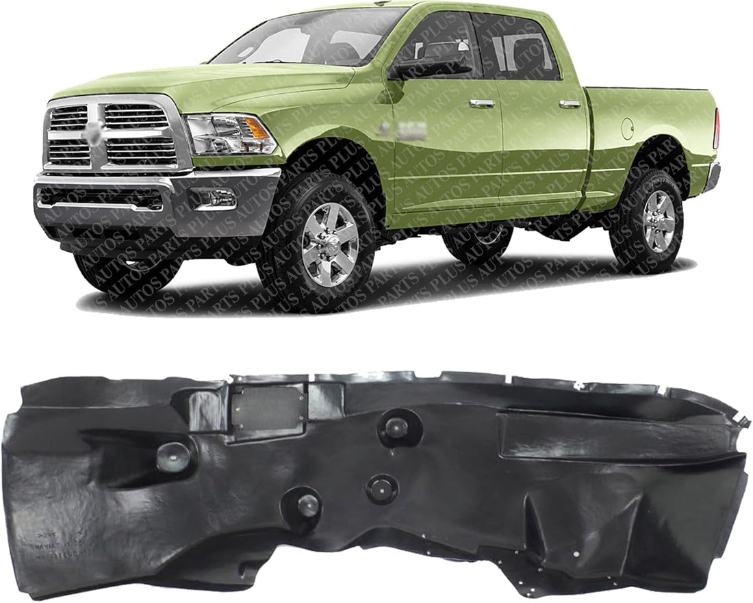 Front Fender Liner Left Driver Side Direct Replacement Compatible With 2014-2018 Ram 2500 3500 CH1248164 68148311AC