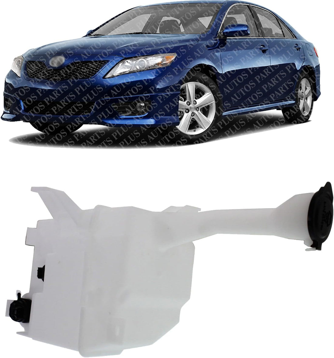 Washer Reservoir With Pump And Cap Direct Replacement Compatible With 2007-2011 Toyota Camry TO1288140 8531506140-PFM