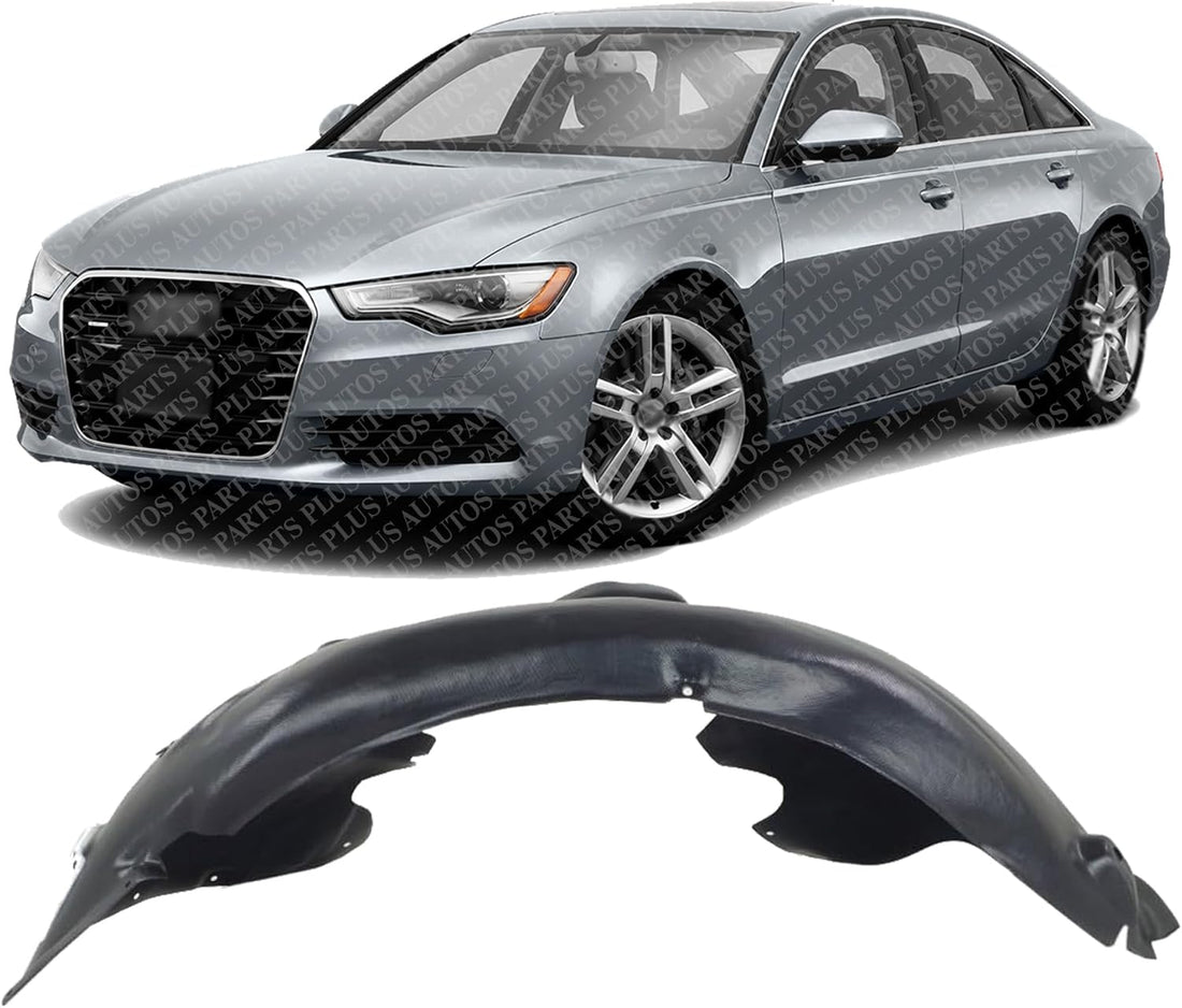 Front Fender Liner Rear Section Left Driver Side Direct Replacement Compatible With 2012-2017 Audi A6 / S6 AU1248132 4G0821133D