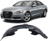 Front Fender Liner Rear Section Left Driver Side Direct Replacement Compatible With 2012-2017 Audi A6 / S6 AU1248132 4G0821133D
