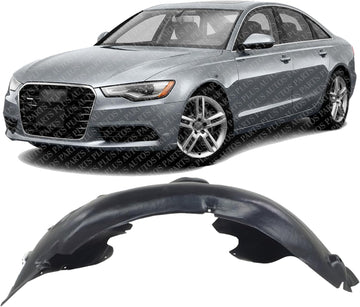 Front Fender Liner Rear Section Left Driver Side Direct Replacement Compatible With 2012-2017 Audi A6 / S6 AU1248132 4G0821133D
