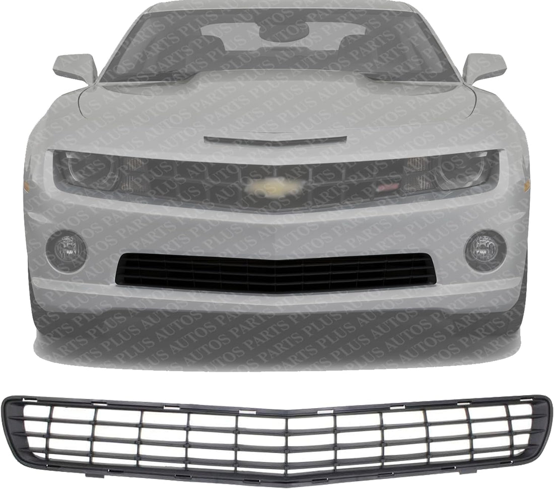 Front Bumper Grille Primed Plastic Direct Replacement Compatible With 2010-2013 Chevrolet Camaro GM1036136 92218015