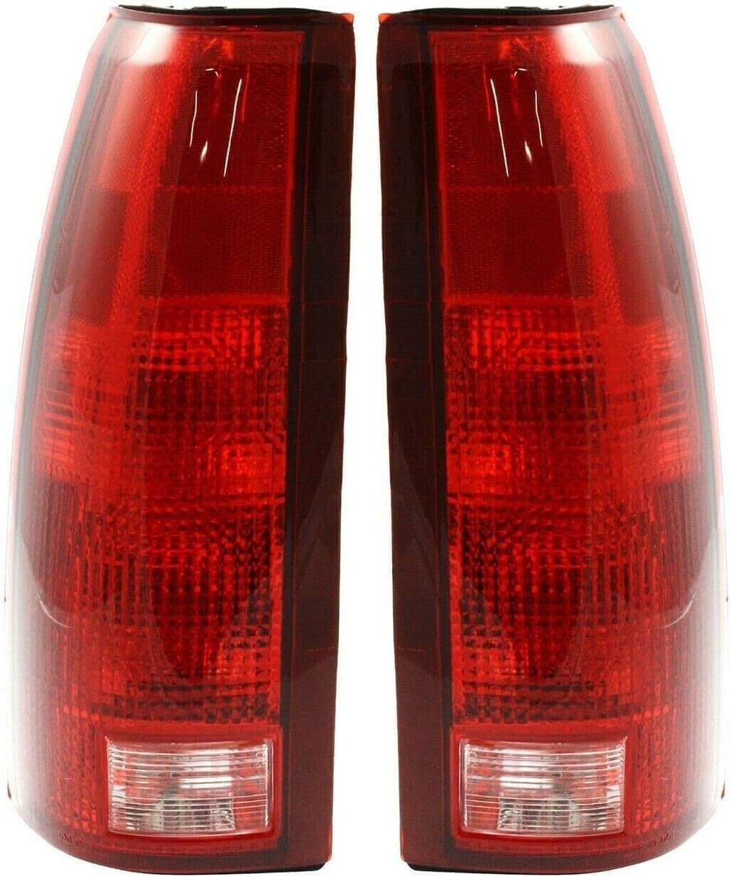 AUTOS PARTS PLUS Set Of 2 Tail Lights Assembly Left Driver & Right Passenger Side Direct Replacement Compatible With 1988-2000 Chevrolet/GMC C/K-Series GM2801104 GM2800104 5977868 5977867