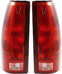 AUTOS PARTS PLUS Set Of 2 Tail Lights Assembly Left Driver & Right Passenger Side Direct Replacement Compatible With 1988-2000 Chevrolet/GMC C/K-Series GM2801104 GM2800104 5977868 5977867