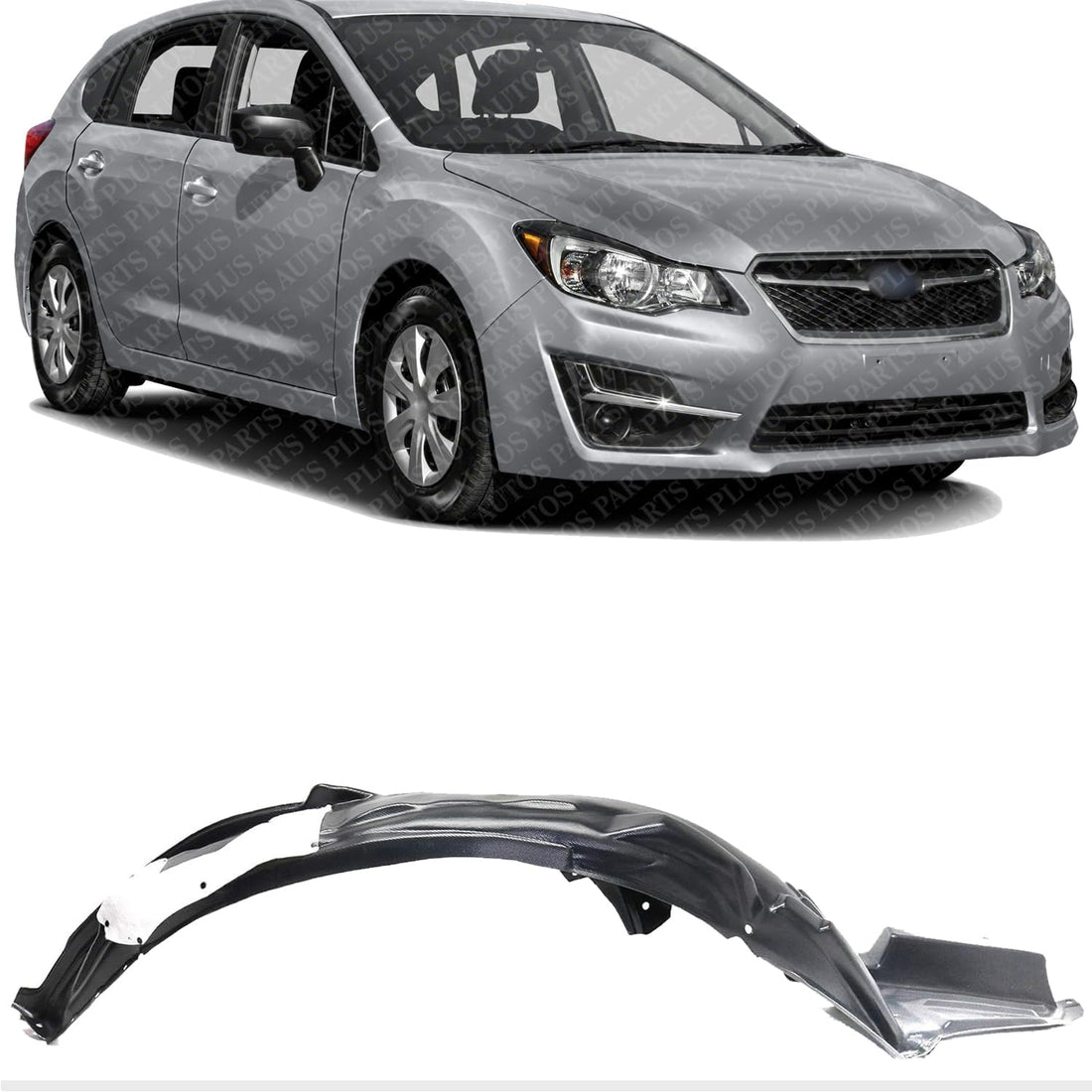 Front Fender Liner Right Passenger Side Direct Replacement Compatible With 2015-2016 Subaru Impreza SU1249126 59110FJ080