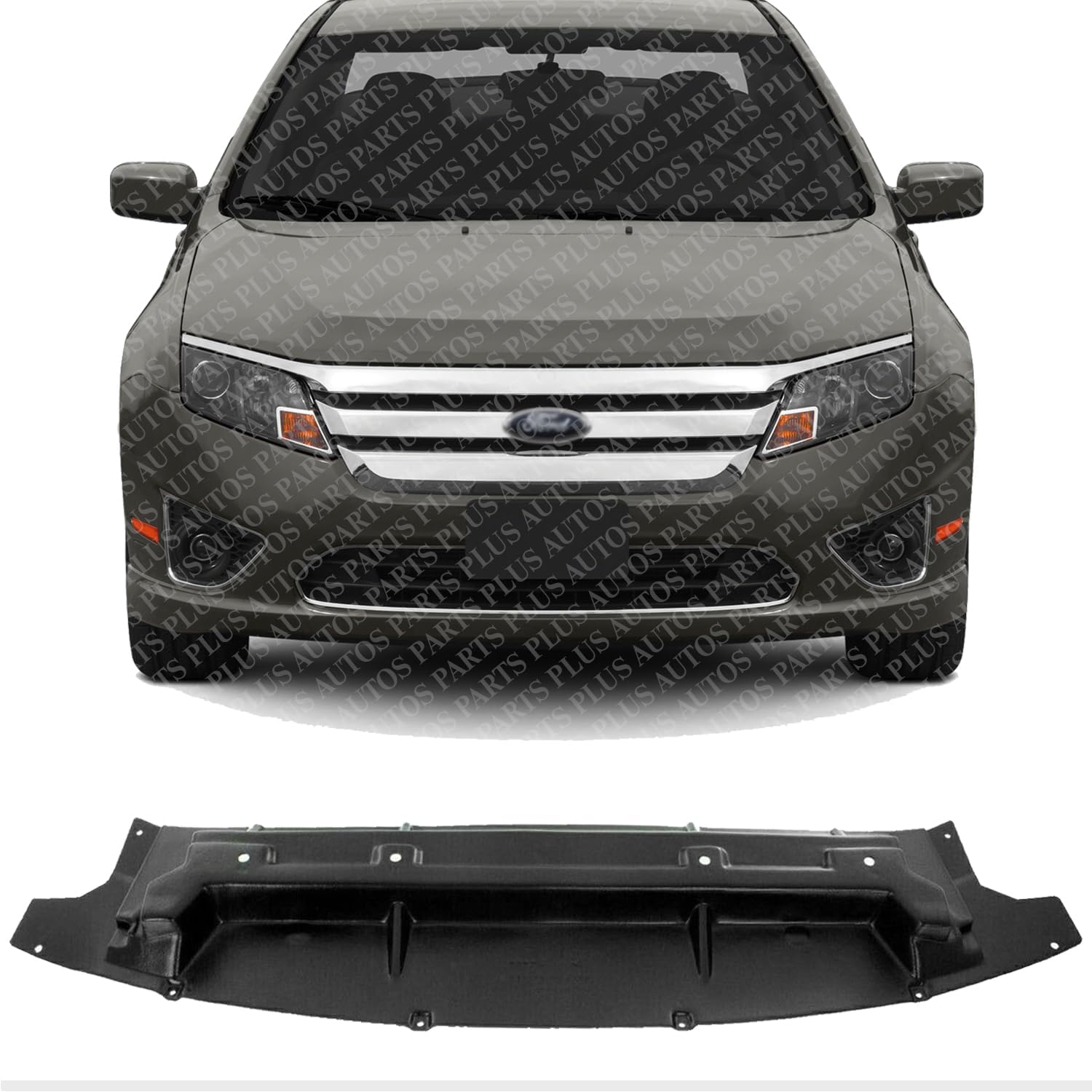 Front Lower Valance Air Deflector Textured Direct Replacement Compatible with 2010-2012 Ford Fusion FO1228114 AE5Z8327B
