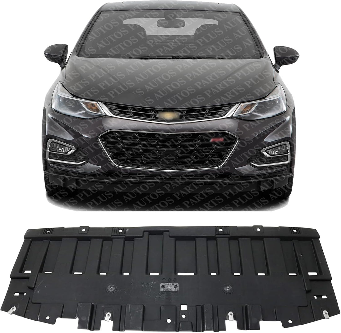 Front Engine Splash Shield Under Cover Lower Extension Direct Replacement Compatible with 2016-2019 Chevrolet Cruze GM1228157 84063313