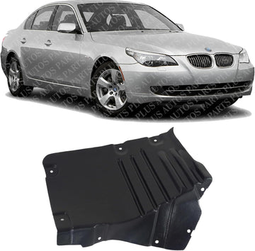 Front Fender Liner Rear Section Right Passenger Side Direct Replacement Compatible With 2004-2010 BMW 5-Series BM1251129 51717050538
