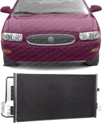 Front A/C Condenser Aluminum Core Direct Replacement Compatible with 2000-2005 Buick LeSabre/Pontiac Bonneville GM3030108 52482155