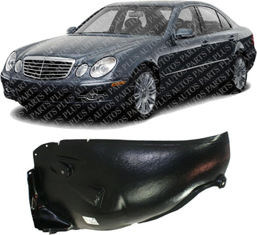 Front Fender Liner Rear Section Left Driver Side Direct Replacement Compatible With 2006-2009 Mercedes Benz E350 MB1248152 2116902130