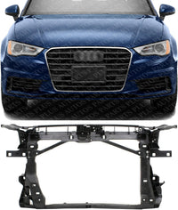 Front Radiator Support Assembly Plastic Direct Replacement Compatible With 2015-2020 Audi A3 / S3 AU1225137 8V0805588-PFM