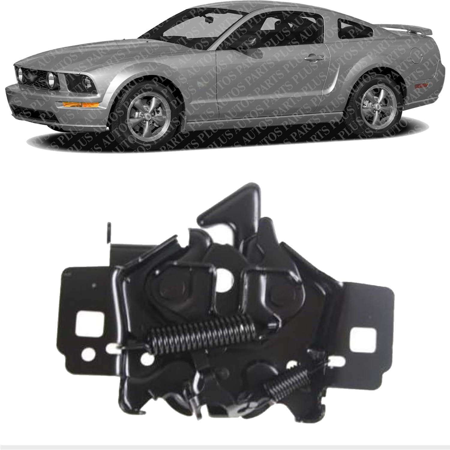 Hood Latch Direct Replacement Compatible With 1998-2003 Ford Ranger / 2005-2009 Mustang FO1234135 6W6Z16700A