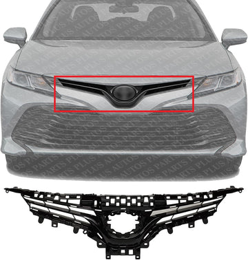 Front Grille Assembly Primed Plastic Direct Replacement Compatible With 2018-2020 Toyota Camry TO1200419 5310106E30