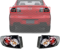 Set Of 2 Tail Light Assembly Right Passenger & Left Drive Side Direct Replacement Compatible With 2007-2009 Mazda 3 MA2801136 MA2800136 BR5H51150C BR5H51160C