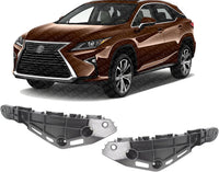 Set Of 2 Front Bumper Retainers Plastic Right Passenger & Left Driver Side Direct Replacement Compatible With 2016-2022 Lexus RX350 / RX450H LX1033117 LX1032117 525350E070 525360E060