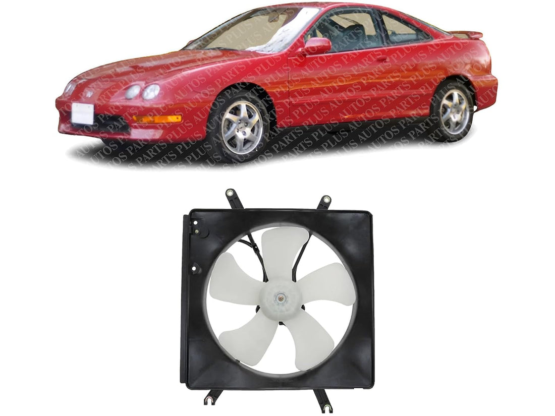 Front Radiator Cooling Fan Assembly Left Driver Side Direct Replacement Compatible with 1994-2001 Acura Integra AC3115101 19015P72003