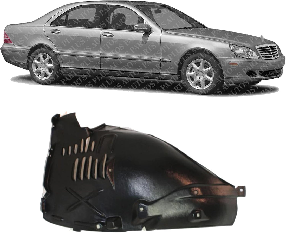 Front Section Fender Liner Right Passenger Side Direct Replacement Compatible With 2000-2006 Mercedes Benz S-Class MB1249117 2206902230