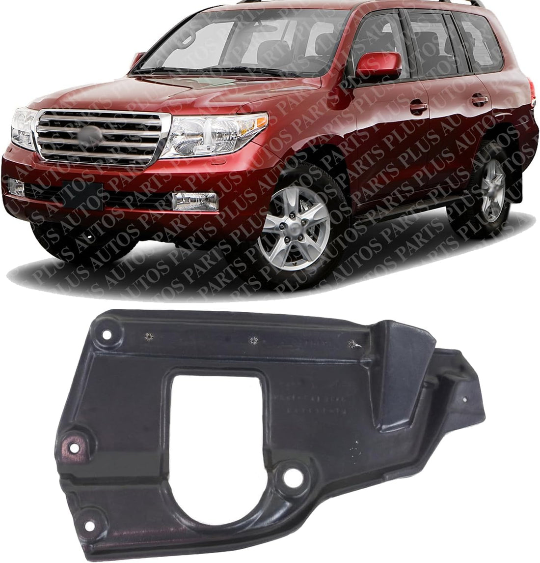 Front Section Fender Liner Left Driver Side Direct Replacement Compatible With 2008-2021 Toyota Land Cruiser TO1250128 5380860070