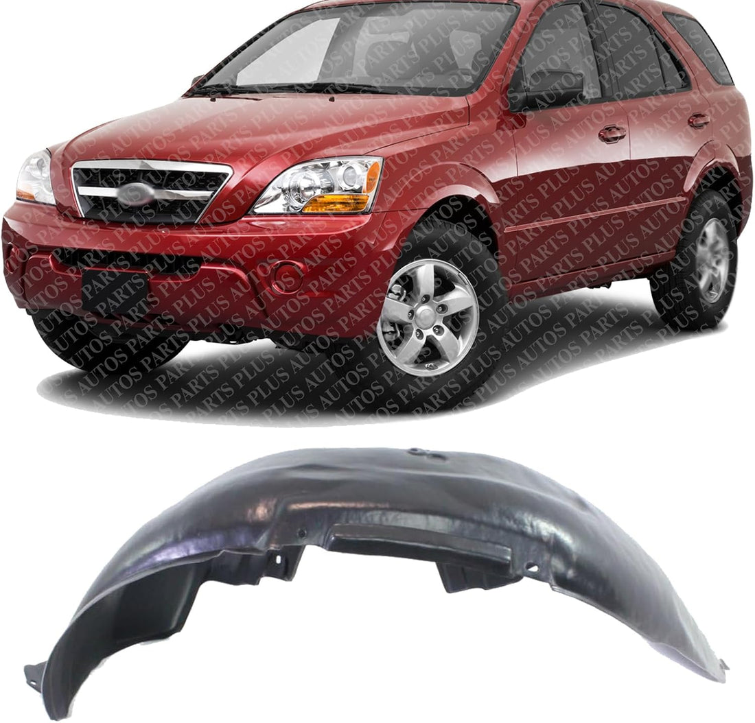 Front Fender Liner Left Driver Side Direct Replacement Compatible With 2007-2009 Kia Sorento KI1248111 868113E510