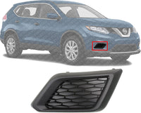 Front Fog Light Cover Textured Right Passenger Side Direct Replacement Compatible With 2014-2016 Nissan Rogue NI1039131 622564BA0A
