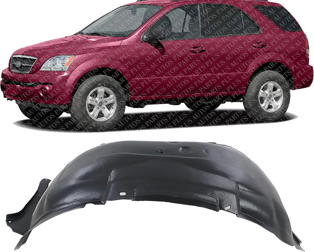 Front Fender Liner Left Driver Side Direct Replacement Compatible With 2003-2006 Kia Sorento KI1250108 868113E012