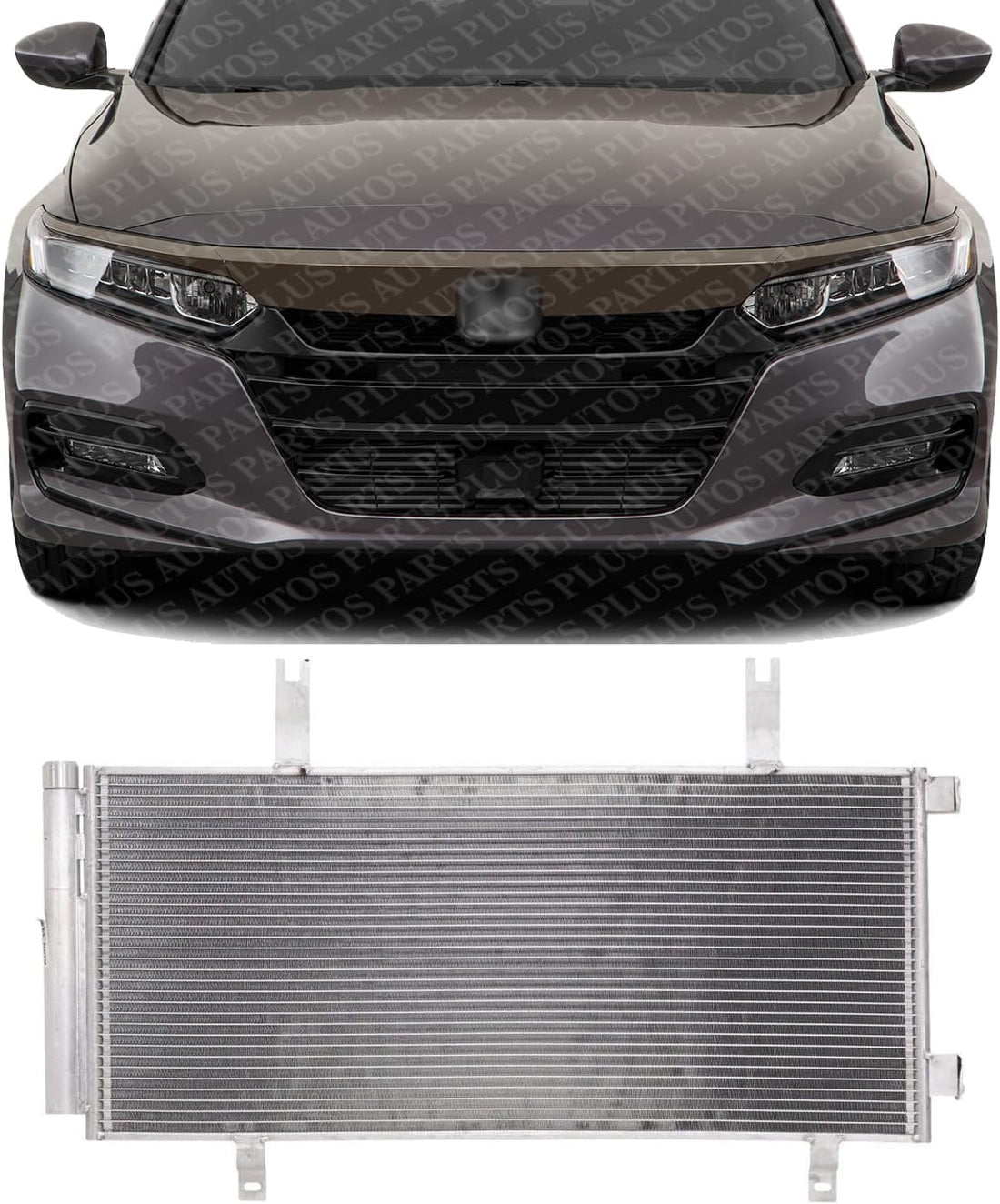 Front A/C Condenser Aluminum Core Direct Replacement Compatible With 2018-2022 Honda Accord HO3030170 80100TVAA02 80100TVAA01 80100TWAA01