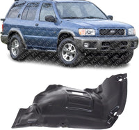Front Section Fender Liner Right Passenger Side Direct Replacement Compatible With 1996-1999 Nissan Pathfinder NI1251104 638440W000