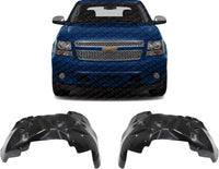 Set Of 2 Front Fender Liner Right Passenger & Left Driver Side Direct Replacement Compatible With 2007-2013 Chevrolet Avalanche / 2007-2014 Tahoe/Suburban GM1251123 GM1250123