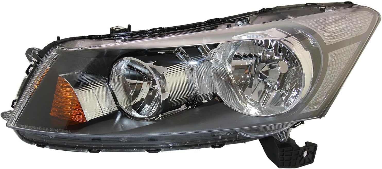 Set Of 2 Front Head Light Assembly Halogen Right Passenger & Left Driver Side Direct Replacement Compatible With 2008-2012 Honda Accord HO2502130 HO2503130 33150TA0A01 33100TA0A01