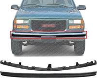 Front Bumper Molding Impact Strip + Center Filler Primed Direct Replacement Compatible With 1994-2002 Chevrolet & GMC C/K-Series GM1057127 GM1087180 15574113 12376285
