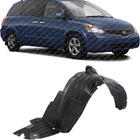 Front Fender Liner Right Passenger Side Direct Replacement Compatible With 2004-2009 Nissan Quest NI1251117 63842CK000
