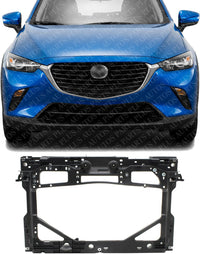 Front Radiator Support Plastic Without Radar Cruise Control Direct Replacement Compatible with 2016-2022 Mazda CX-3 MA1225157 D10E53110A