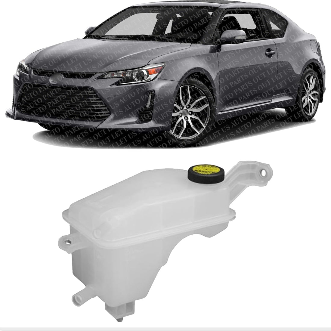 Coolant Reservoir With Cap Direct Replacement Compatible With 2011-2016 Scion tC / 2008-2015 xB SC3014102 1648022080-PFM