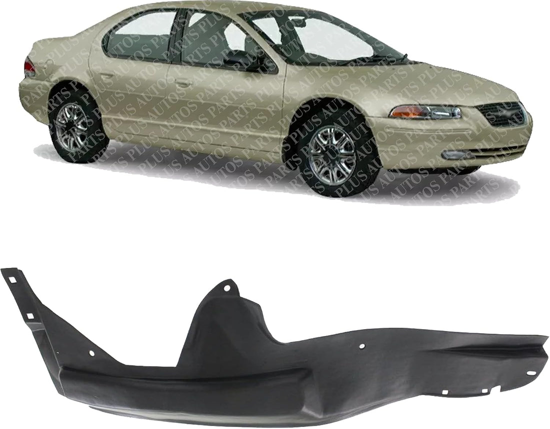 Front Fender Liner Right Passenger Side Direct Replacement Compatible With 1955-2000 Plymouth Breeze/Chrysler Cirrus/Dodge Stratus CH1249108 4814060