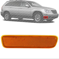 Front Bumper Reflector Right Passenger Side Direct Replacement Compatible With 2004-2008 Chrysler Pacifica CH2557101 4857672AA