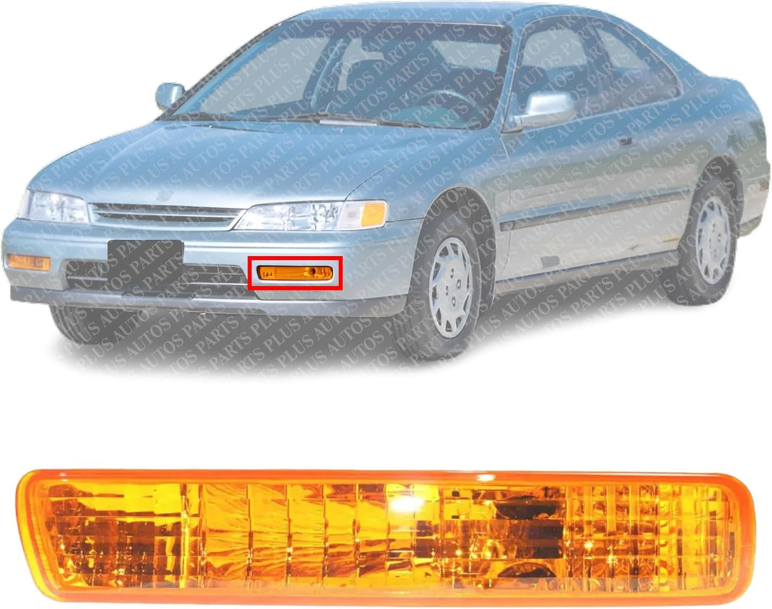 Front Turn Signal Light Assembly Left Driver Side Direct Replacement Compatible With 1994-1995 Honda Accord HO2530106 33350SV4A01