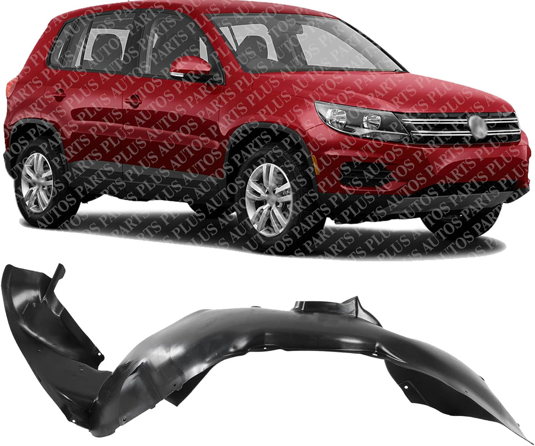 Front Fender Liner Left Driver Side Direct Replacement Compatible With 2009-2017 Volkswagen Tiguan / 2017-2018 Limited VW1248158 5N0805911D-PFM