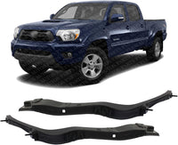 Set Of 2 Front Bumper Outer Bracket Steel Left Driver & Right Passenger Side Direct Replacement Compatible With 2012-2015 Toyota Tacoma TO1043122 TO1042122 5212504020 5212604020