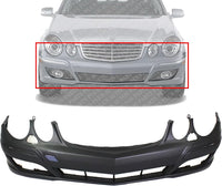 AUTOS PARTS PLUS Front Bumper Cover Primed Direct Replacement Compatible With 2007-2009 Mercedes Benz E-Class MB1000270 2118802440