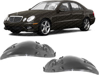 Set Of 2 Front Fender Liner Plastic Left Driver & Right Passenger Side Direct Replacement Compatible With 2003-2006 Mercedes Benz E-Class MB1251100 MB1250100 2116980230 2116980130