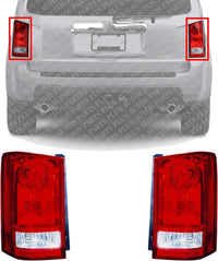 Tail Light Left Driver & Right Passenger Side Direct Replacement Compatible With 2009-2015 Honda Pilot HO2800174 HO2801174 33500SZAA02 33550SZAA02