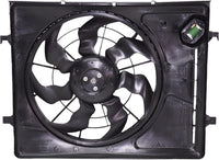 AUTOS PARTS PLUS Front Radiator Cooling Fan Assembly Direct Replacement Compatible With 2007-2010 Hyundai Elantra HY3115120 253802H150
