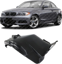 Front Fender Liner Rear Section Left Driver Side Direct Replacement Compatible With 2008-2013 BMW 1-Series BM1248107 51717207649