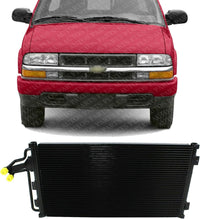 Front A/C Condenser Aluminum Core Direct Replacement Compatible With 1994-2004 Chevrolet S10 / 1995-2005 Blazer / 1994-2004 GMC Sonoma GM3030156 52474647