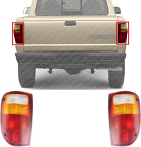 Set Of 2 Tail Light Lens And Housing Right Passenger & Left Driver Side Direct Replacement Compatible With 2001-2010 Mazda Pickup MA2801114 MA2800114 1F2051150 1F2051160