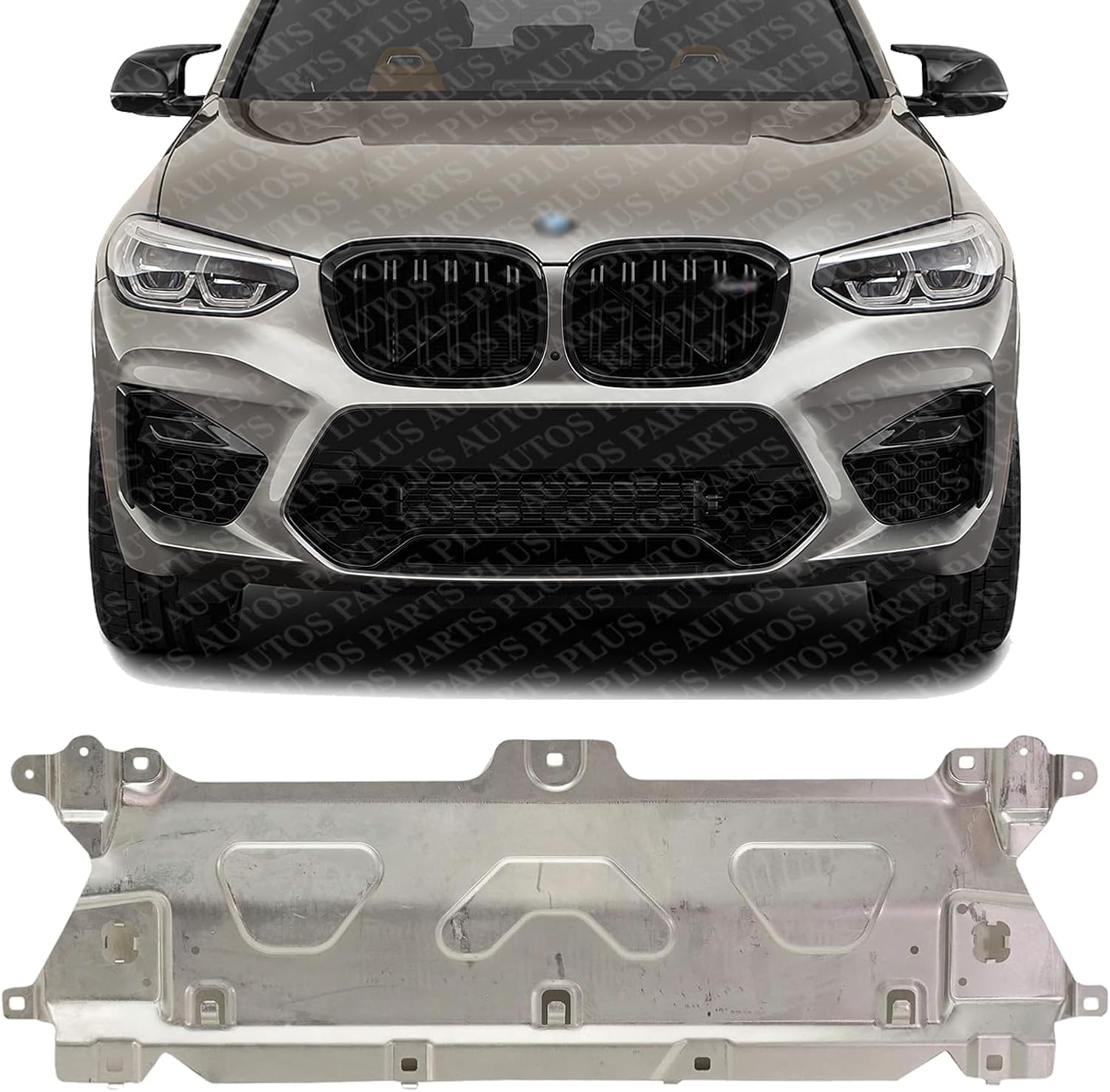 Front Upper Radiator Support Aluminum Direct Replacement Compatible With 2018-2022 BMW X3 / 2019-2021 X4 BM1225158 51647400110