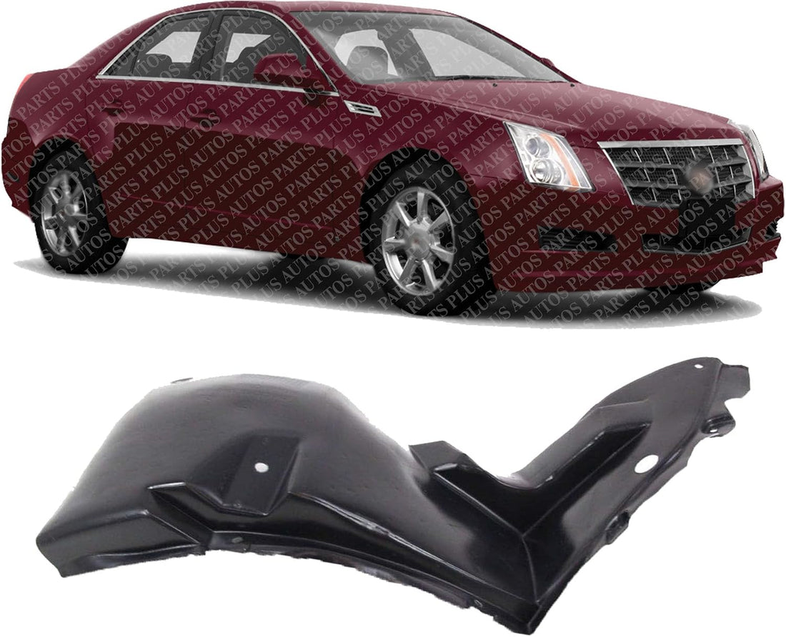 Front Fender Liner Cover Extension Right Passenger Side Direct Replacement Compatible With 2006-2009 Cadillac STS GM1005154 25771066