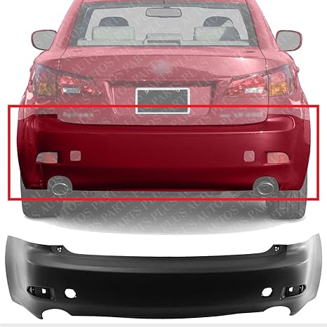 AUTOS PARTS PLUS Rear Bumper Cover Primed Direct Replacement Compatible With 2006-2008 Lexus IS250 / IS350 LX1100129 5215953905